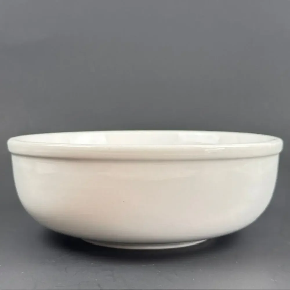 Crate and Barrel Cafeware Soup/Cereal Bowl White Porcelain 6 1/2